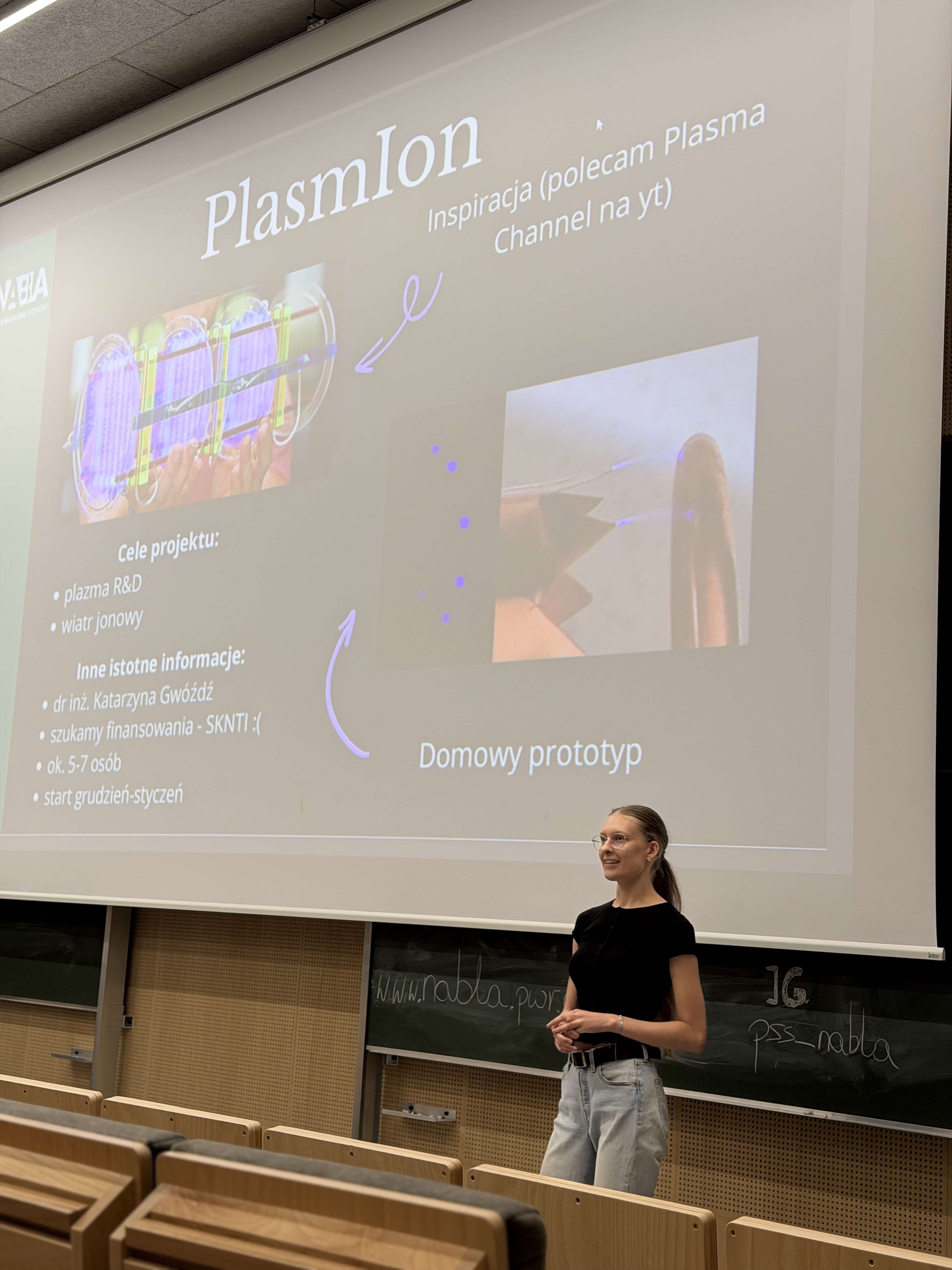 Maja przedstawia projekt PlasmIon